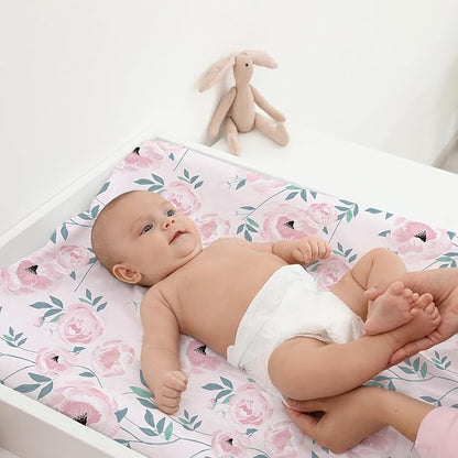 Gllquen Baby Bassinet Sheets Set 2-Pack, Breathable Cozy Bassinet Fitted Sheet - Image 4