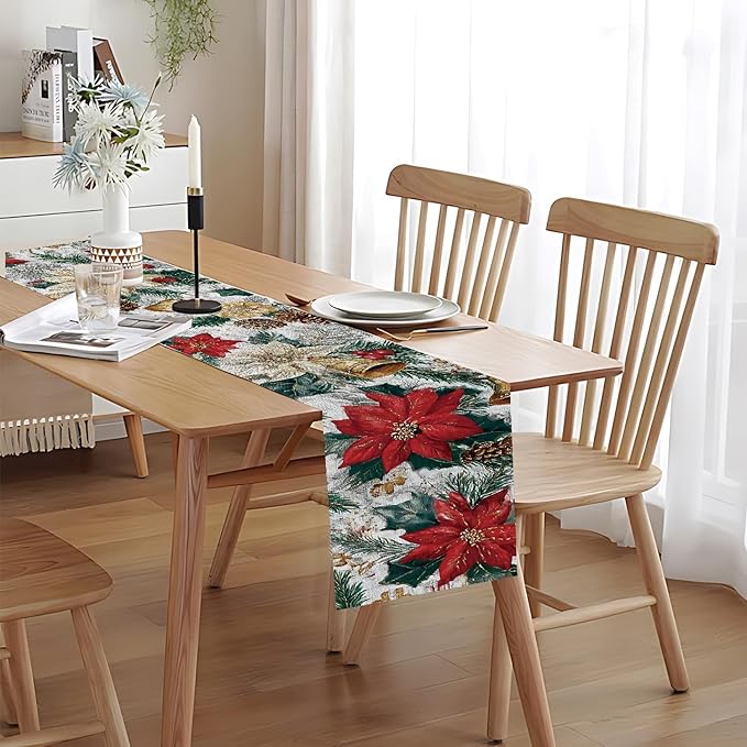 Christmas Table Runner – 13x72 Inch Holiday Table Decor - Image 6