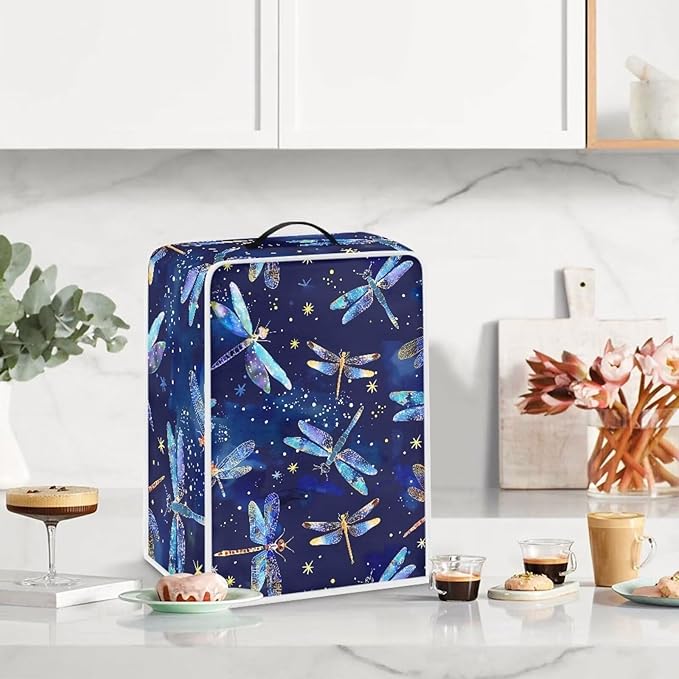 Mumeson Dragonfly Pattern Coffee Maker Cover Fingerprint Protection Cover - Image 2