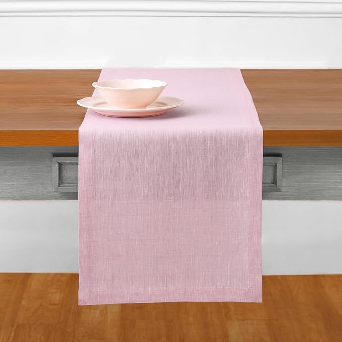 Solino Home Linen Table Runner 72 Inches Long - Image 2