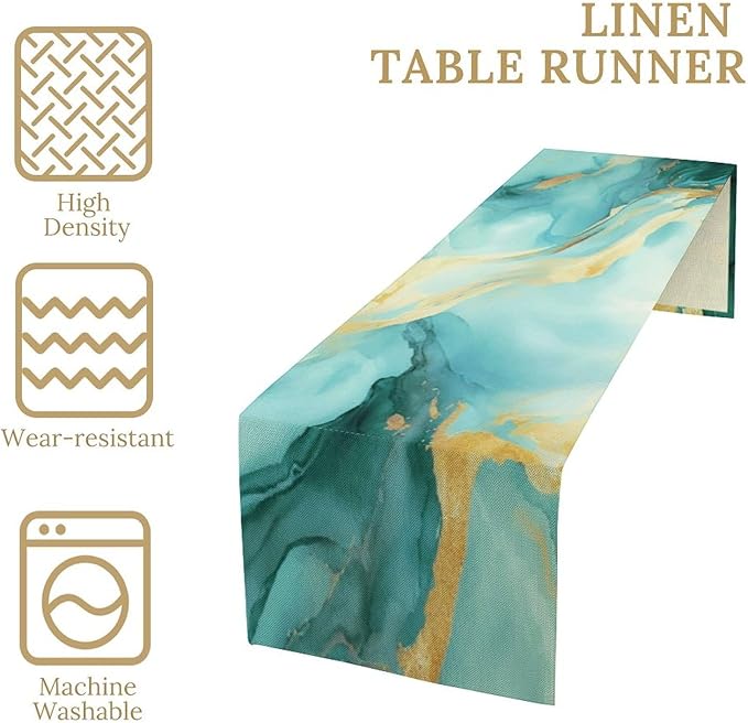 Marble Table Runner, 13x70 Inch - Image 4