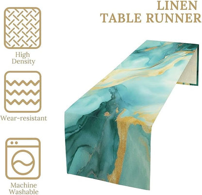 Marble Table Runner, 13x70 Inch - Image 4