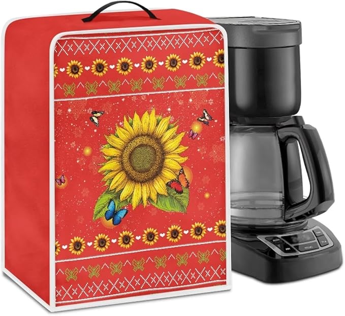 Mumeson Sunflower Coffee Maker Dust Resistant Supplies Home Kitchen Appliance by Mumeson