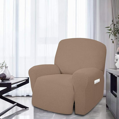 Easy-Going 4 Pieces Oversized Recliner Stretch Sofa Slipcover Sofa Cover - Image 2