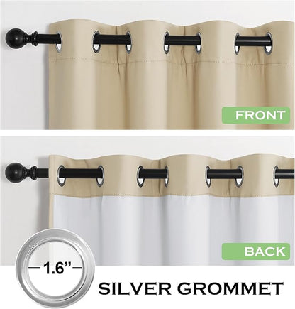 KGORGE 4-in-1 Soundproof Anti Dust 100% Blackout Curtains - Image 2