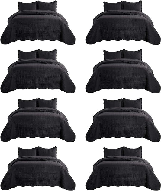 IR Imperial Rooms 8 Pack Quilt King Size Bedding by IRImperialRooms