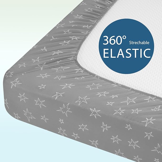 Baby Bassinet Sheets Girl Boy, Fitted Bassinet Sheet Set 3 Pack Bassinet - Image 7