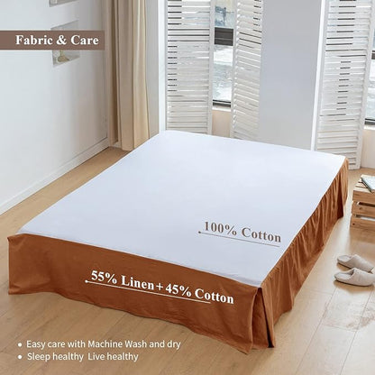 BISELINA French Linen Bed Skirt - Image 3