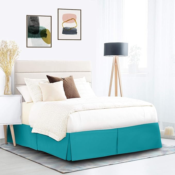 Nestl Teal Full Bed Skirt - Image 9