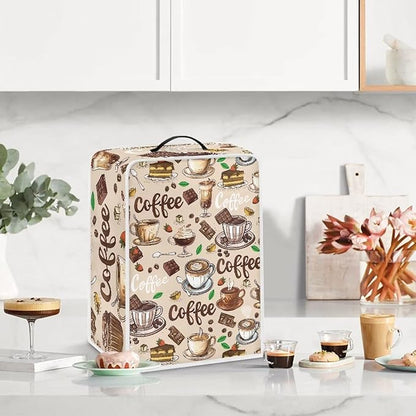 Coffee Maker Covers Coffee Print Dust Cover - Image 2