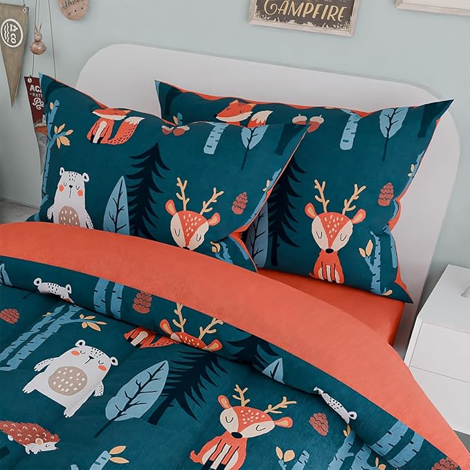 Woodland Animal Kids Bedding Set - Image 5