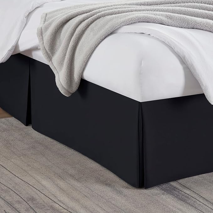Nestl Black Full Bed Skirt by Nestl