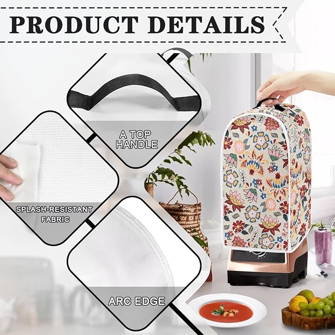 Print Blender Cover for Women Food Processor Covers Stand Mixer Appliance Cover - Image 4