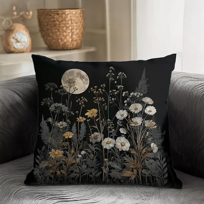 Bohemian Pillow Covers | Vintage Floral & Carpet Design | Double Sided Blue - Image 3