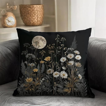 Bohemian Pillow Covers | Vintage Floral & Carpet Design | Double Sided Blue - Image 3