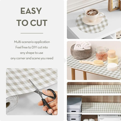 Drawer Shelf Liner, Non-Slip Kitchen Cabinet Liners Non-Adhesive Thick Strong - Image 3