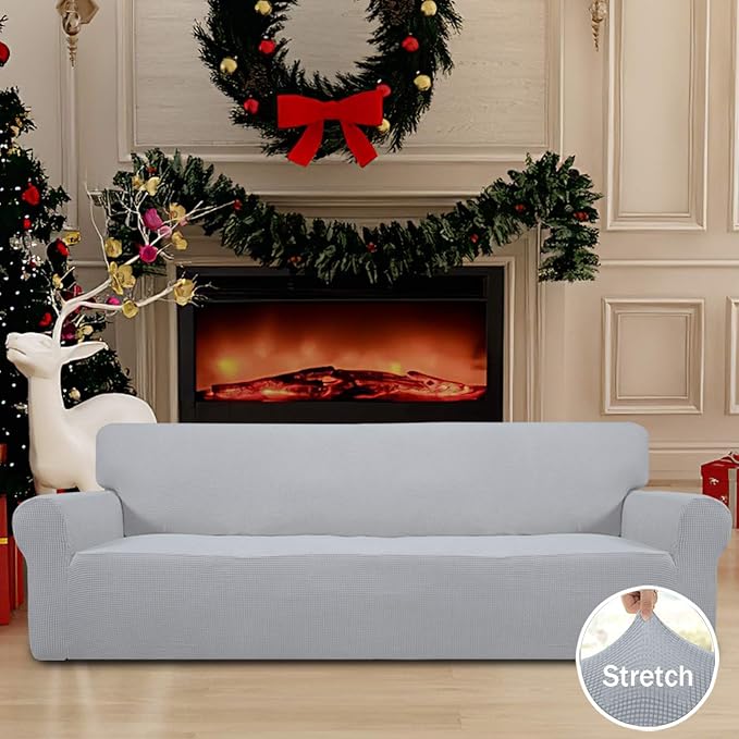 Easy-Going Stretch 4 Seater Sofa Slipcover 1-Piece Sofa Cover Furniture - Image 2