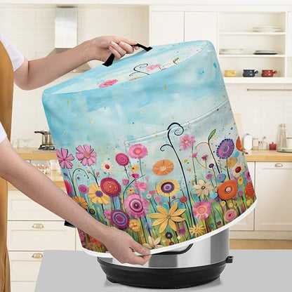 Air Fryer Cover Dust Cover, Colorful Floral - Image 4