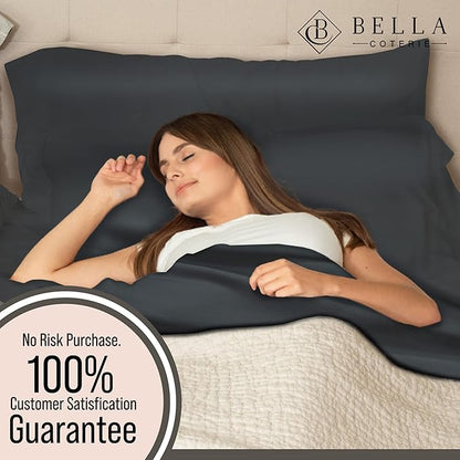 Bella Coterie 7 Piece Luxury Bamboo Viscose Split King Size Sheet Set | 2 - Image 6