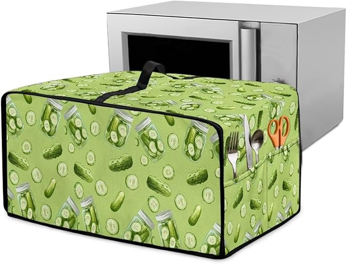 Toaster Oven Dust Cover with Storage Pockets, Dust-Proof Kitchen Appliance by Garucesta