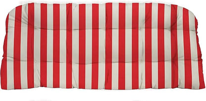 RSH DECOR: Tufted Wicker Loveseat Cushion | 41” x 19" | All-Weather Spun Fabric by RSHDECOR