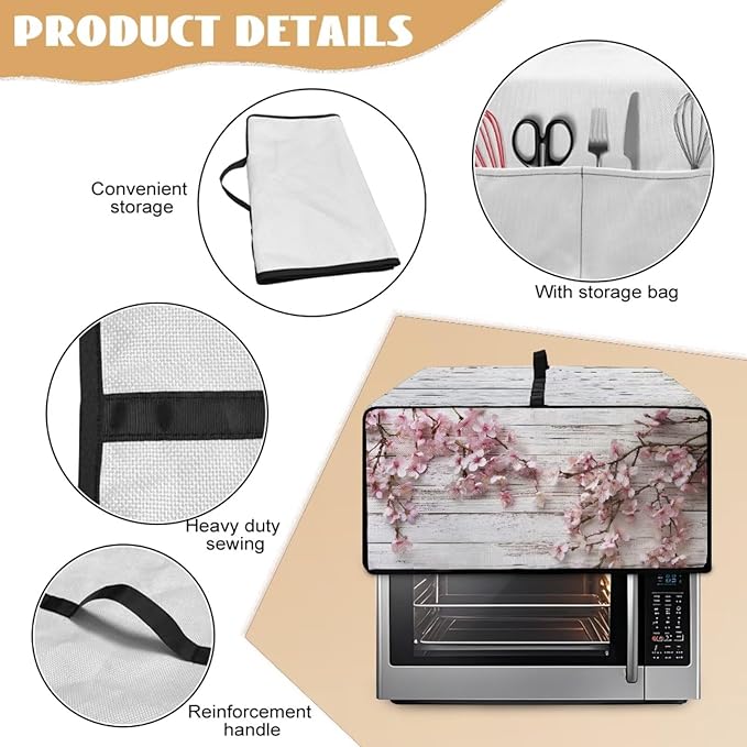 Air Fryer Toaster Oven Dust Cover Countertop Microwave Dust Cover Protector - Image 5