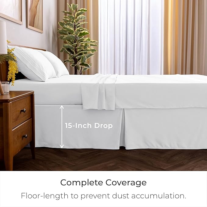 Mellanni Bed Skirt King Size - Image 2