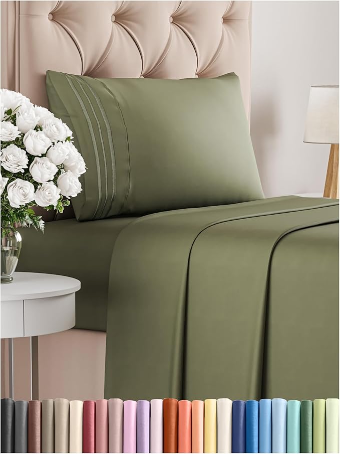 Twin XL Size 3 Piece Sheet Set by CGKUnlimited