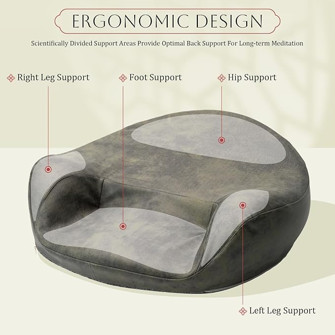 Meditation Cushion, Comfortable Floor Pillow - Image 3