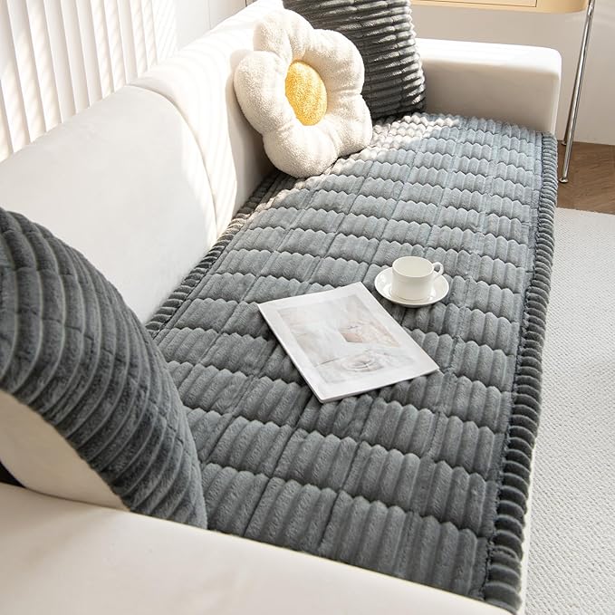 Non Slip Fuzzy Pet Couch Covers - Image 3