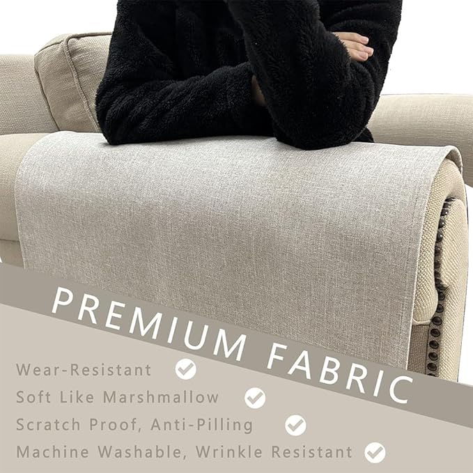 Couch Arm Covers, Anti-Slip Sofa Armrest Cover - Image 5