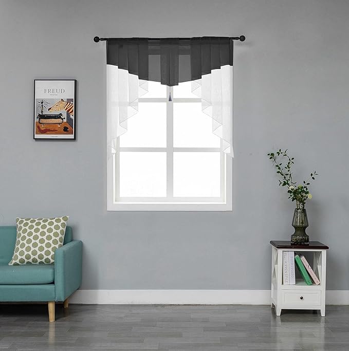 PearAge Swag Sheer Valance Curtains - Image 7