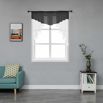 PearAge Swag Sheer Valance Curtains - Image 7