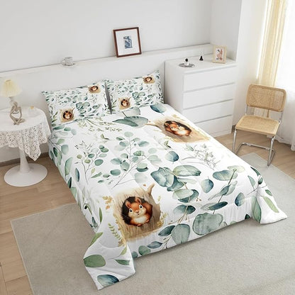 Erosebridal Kawaii Squirrel Full Comforter Set - Image 4