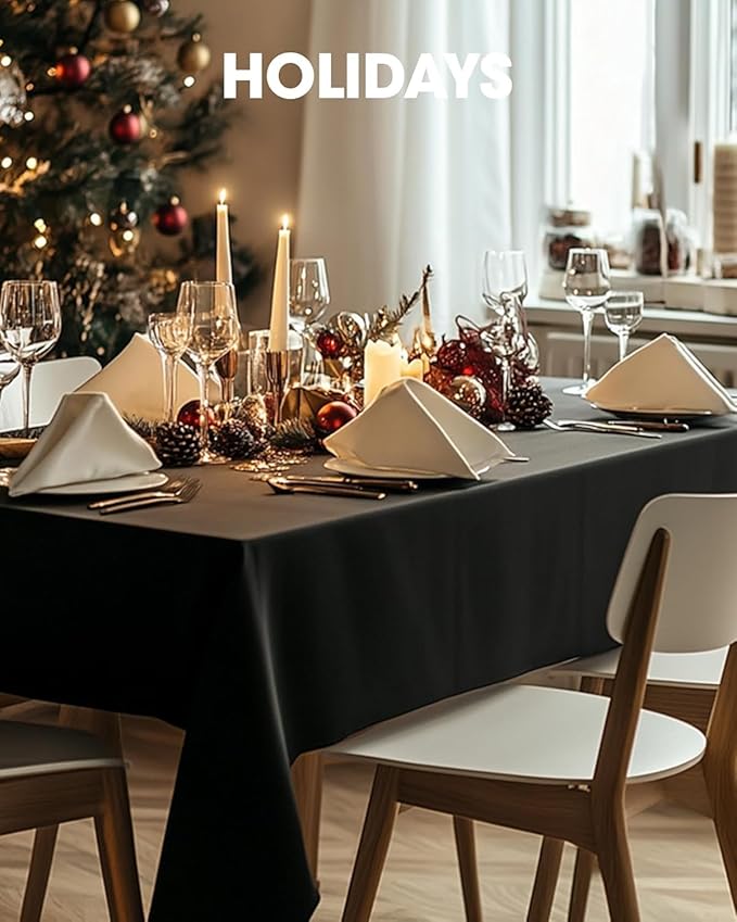 Pureegg Rectangle Table Cloth 60" x 102" – 8 Packs, Durable Polyester - Image 6