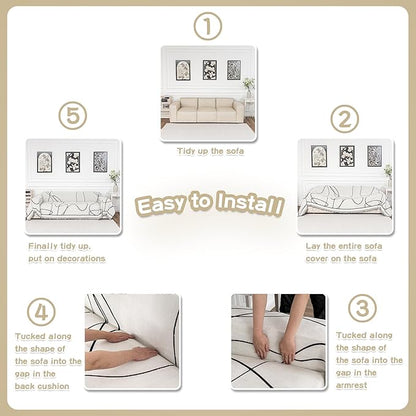 MEETSKY Couch Cover for Cushion Couch Sofa Furniture Protector Sofa Covers - Image 7