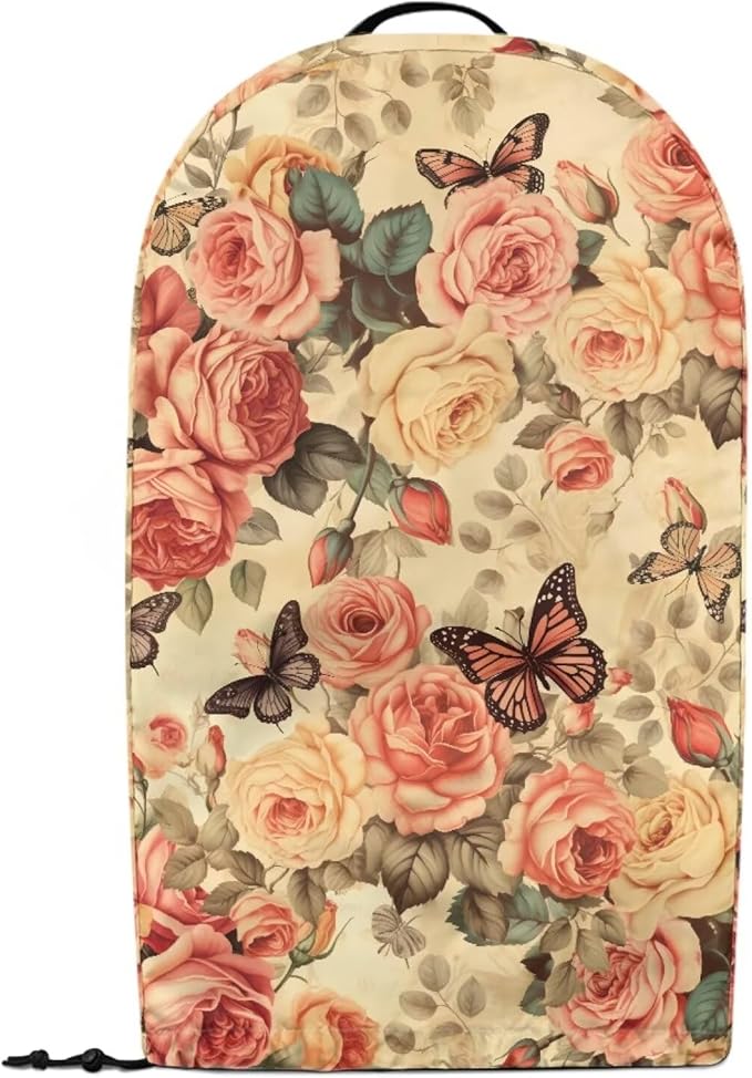 Retro Roses Butterflies Blender Cover Kitchen Coffee Maker Cover Dust - Image 2