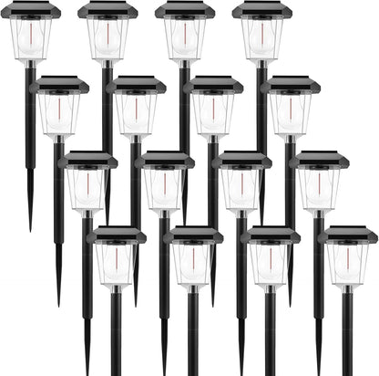 16Pack Purple Solar Halloween Lights outdoor, Pathway Halloween Decorations