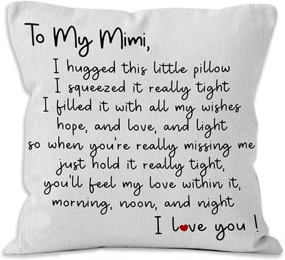 Mimi Gifts Throw Pillow Covers 18x18, Gifts by Unknown
