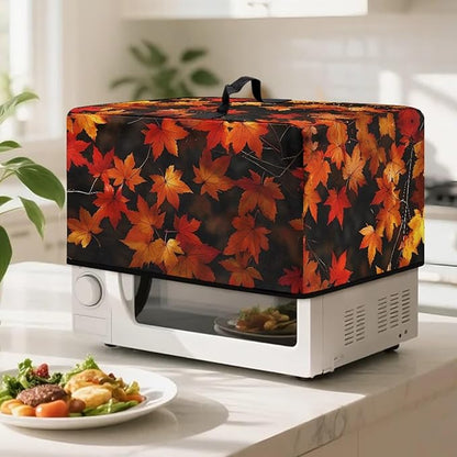 Microwave Oven Cover, Thanksgiving Maple Leaf Dustproof Machine Protector - Image 3