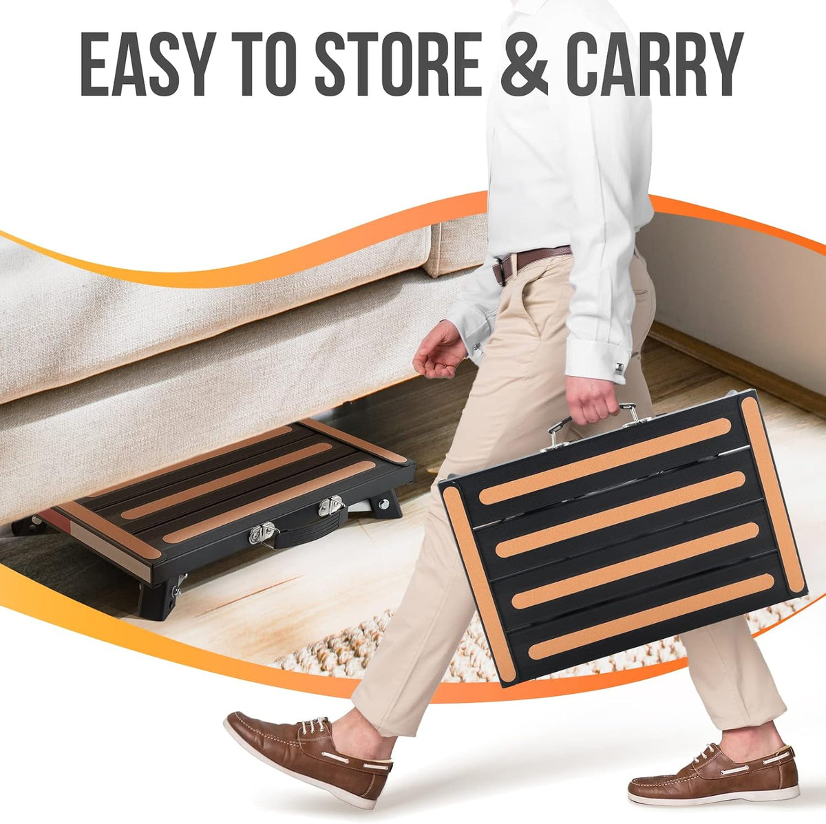 yagud safety rv steps, non-slip folding adjustable step, package contents