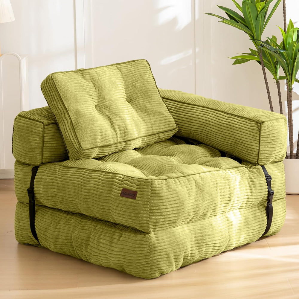 MAXYOYO Folding Sofa Bed, Convertible Chair Bed with Pillow