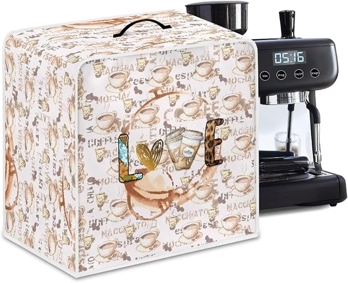 Mumeson Love Coffee Coffee Maker Covers Dust Resistant Home Kitchen Decor - Image 6