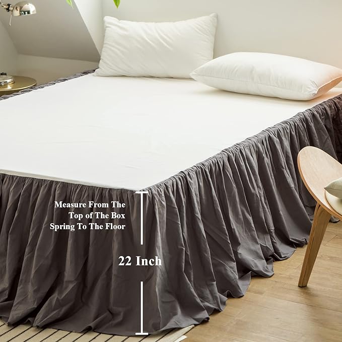 BISELINA French Linen Bed Skirt - Image 4