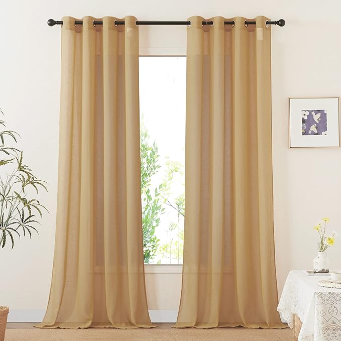 NICETOWN Desert Yellow Curtains by NICETOWN