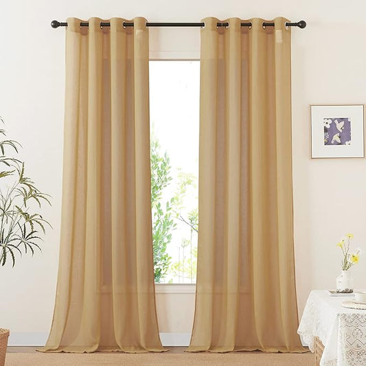NICETOWN Desert Yellow Curtains by NICETOWN