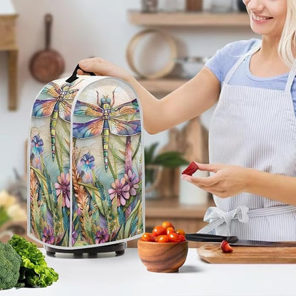Floral Dragonfly Blender Dust Cover, Anti Fingerprint Polyester Stand Mixer or - Image 3