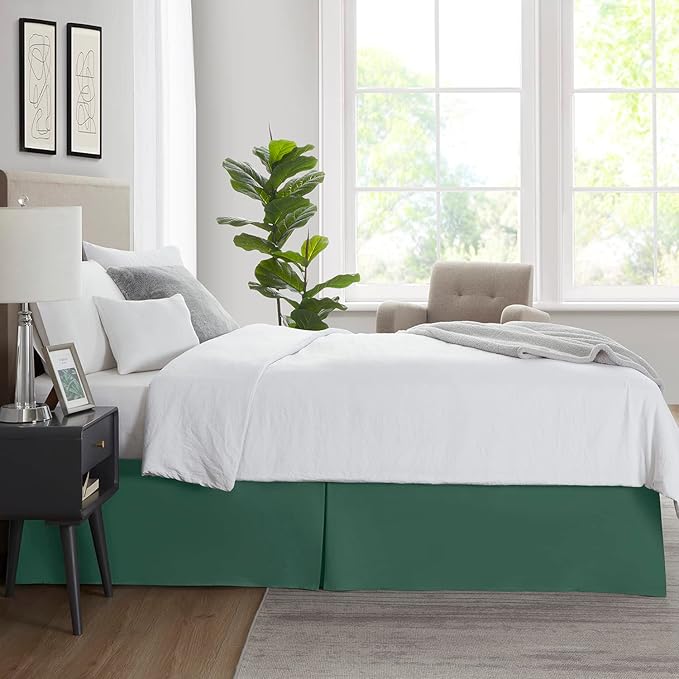 Nestl Hunter Green Twin Bed Skirt - Image 7