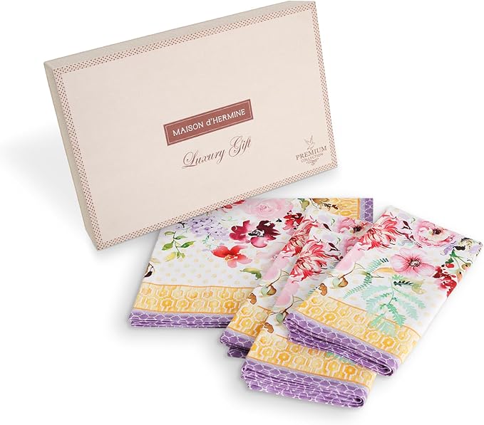 Maison d' Hermine Napkin 100% Combed Cotton Premium Cloth Napkin Decorative by MaisondHermine