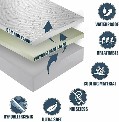 Bamboo Cooling Mattress Protector - Image 6